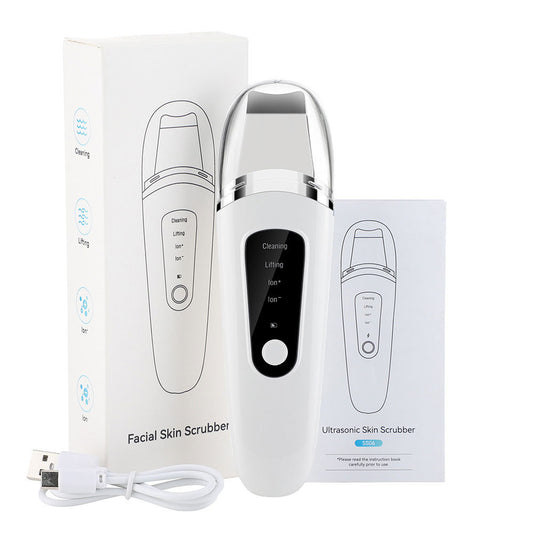 Ultrasonic Skin Scrubber – Facial Exfoliator & Blackhead Remover for Deep Cleansing & Lifting